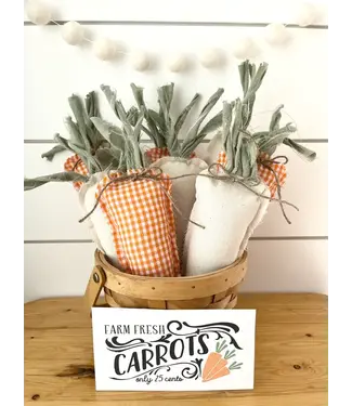 Rustic Fabric Regular Carrots  - Sold Individually