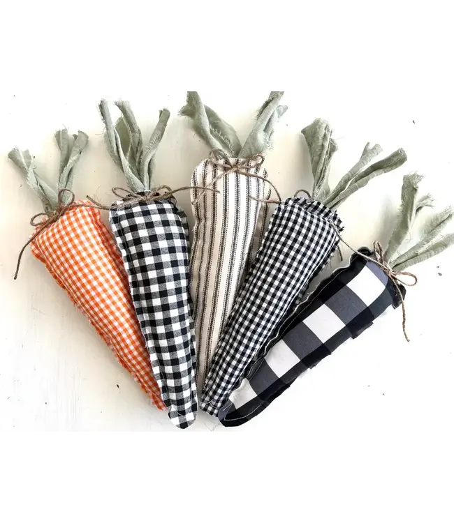 Rustic Fabric Regular Carrots  - Sold Individually