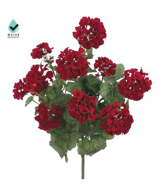 24" Water Resistant Geranium Bush