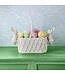 16" Resin Basket Planter With Bunnies