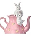 13" Resin Tea Pot With Bunnies