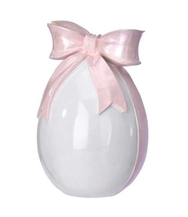 7.5" Resin Egg with Bowtie
