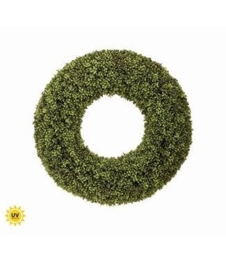 Spring UV Treated Boxwood Wreath 28"