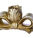 6" Resin Bowtie with Rose Taper Holder