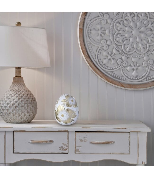 6" Resin Royal Dogwood Egg