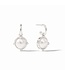 JULIE VOS Honeybee Hoop & Charm Silver Earring