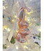 4.5" Glass Bunny Ornament Blush Pink - Sold Individually