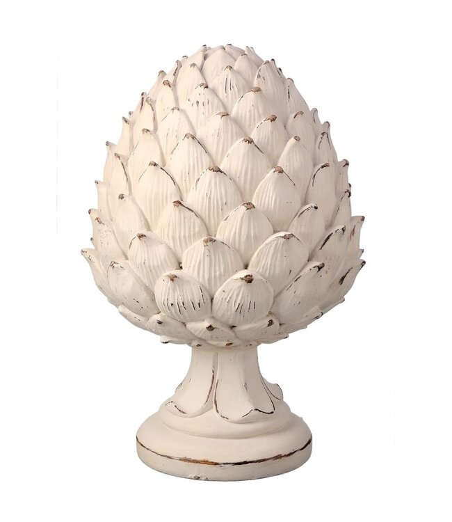 Resin Weathered Artichoke Pedestal