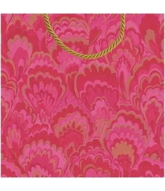 Marbled Ceramica Fuchsia Medium Square Gift Bag