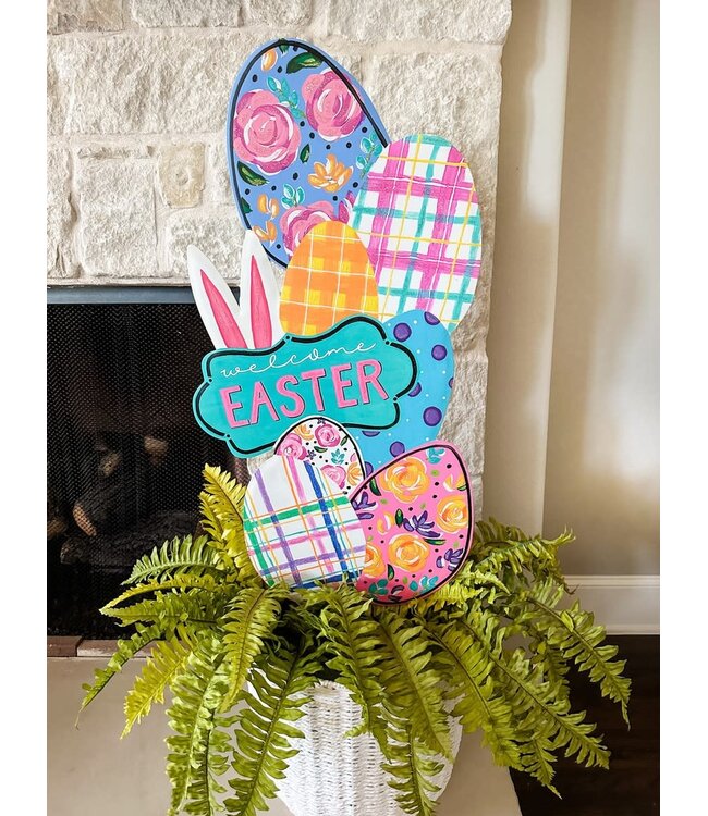 THE ROUND TOP COLLECTION Artful "Welcome Easter" Topiary