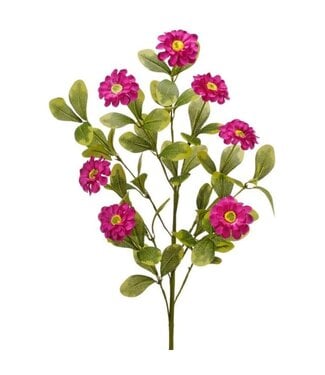 34" Button Zinnia Spray