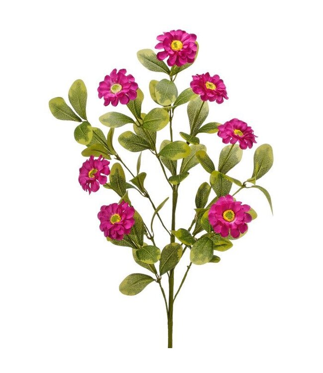 34" Button Zinnia Spray