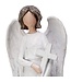 12" Resin Angel With Cross