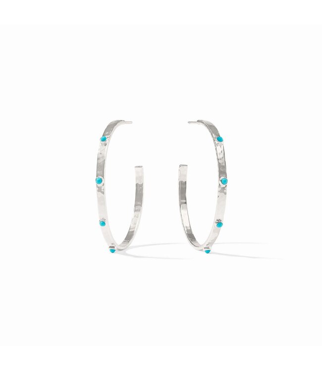 JULIE VOS Crescent Stone Hoop