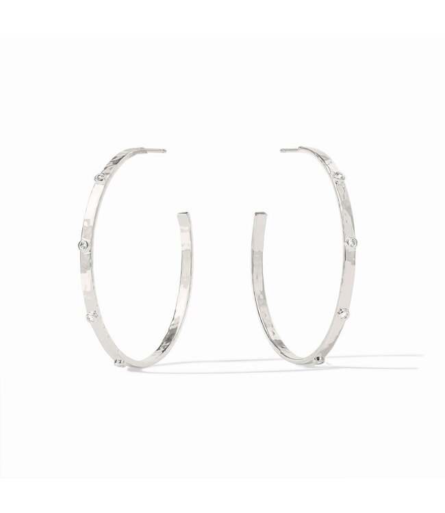 JULIE VOS Crescent Stone Hoop