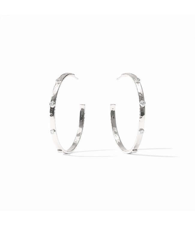 JULIE VOS Crescent Stone Hoop