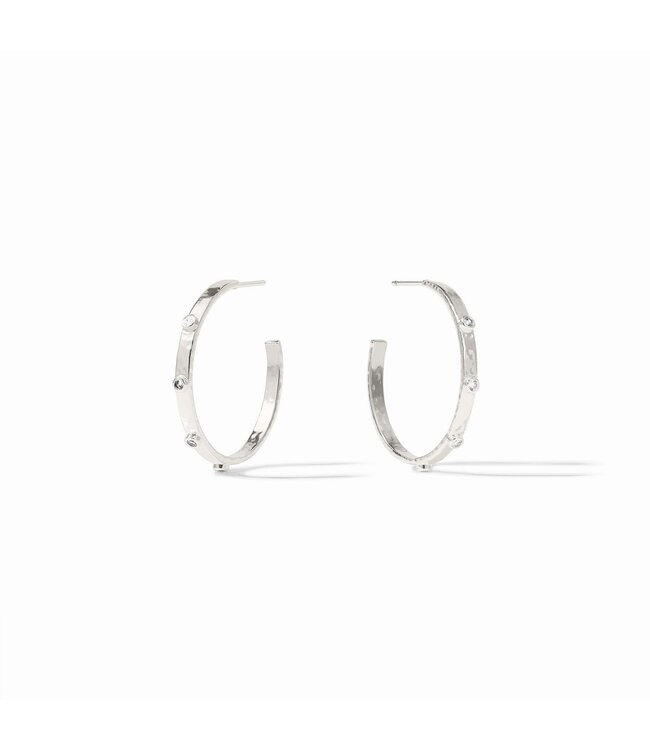 JULIE VOS Crescent Stone Hoop