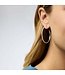 JULIE VOS Windsor Hoop Silver Earrings