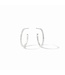 JULIE VOS Windsor Hoop Silver Earrings