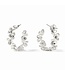 JULIE VOS Bloom Hoop Silver Earrings