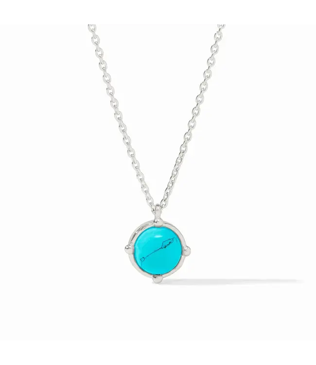 JULIE VOS Honeybee Solitaire Necklace Silver