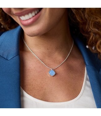 JULIE VOS Honeybee Solitaire Necklace Silver