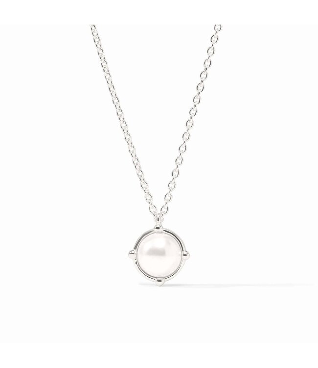 JULIE VOS Honeybee Solitaire Necklace Silver