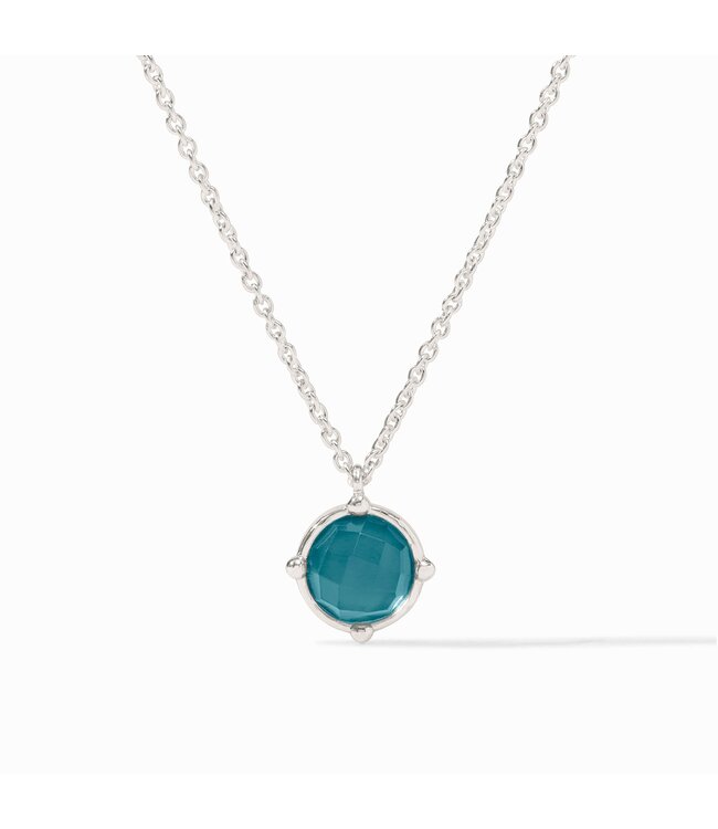 JULIE VOS Honeybee Solitaire Necklace Silver