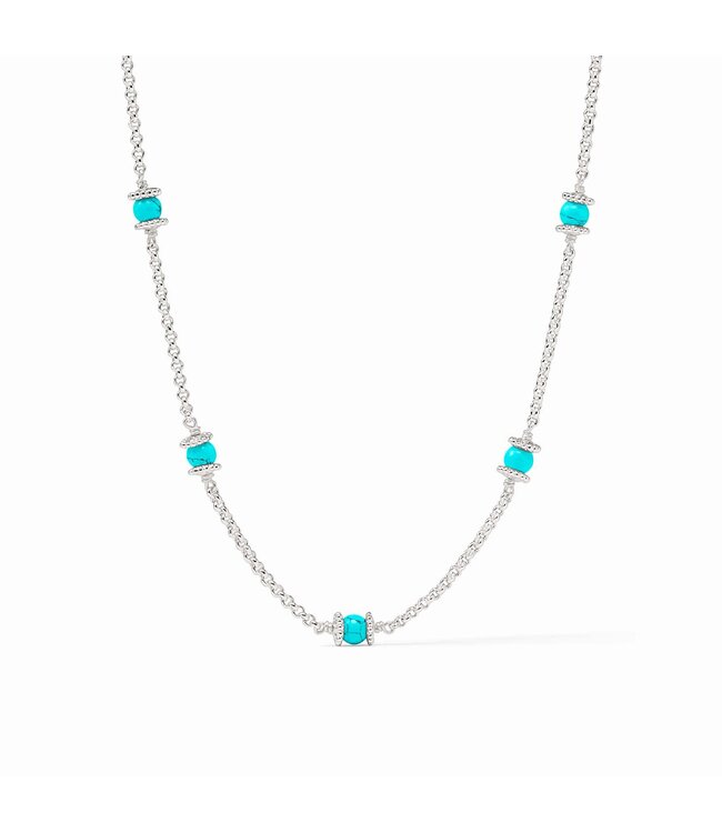 JULIE VOS Hydra Delicate Station Necklace Silver