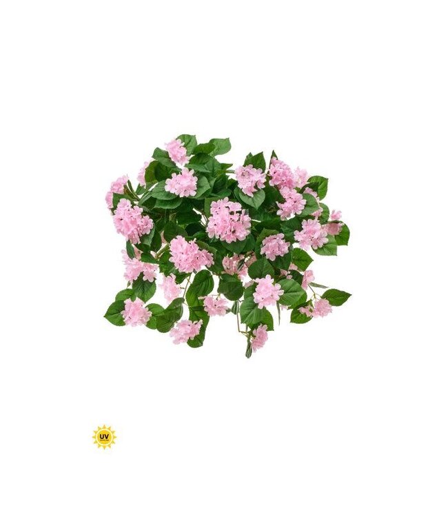 27" UV Hanging Hydrangea Plant