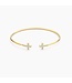 ELLA STEIN Waterproof Cross Flexi Cuff Bracelet