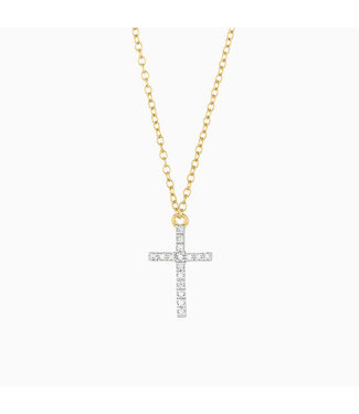 ELLA STEIN Waterproof Believe Cross Pendant Necklace