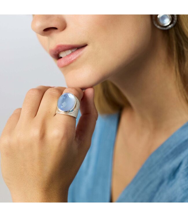 JULIE VOS Verona Statement Ring Silver