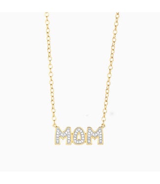 ELLA STEIN Waterproof Best Mom In The World Pendant Necklace