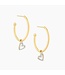 ELLA STEIN Waterproof Be Still My Heart Hoop Earrings