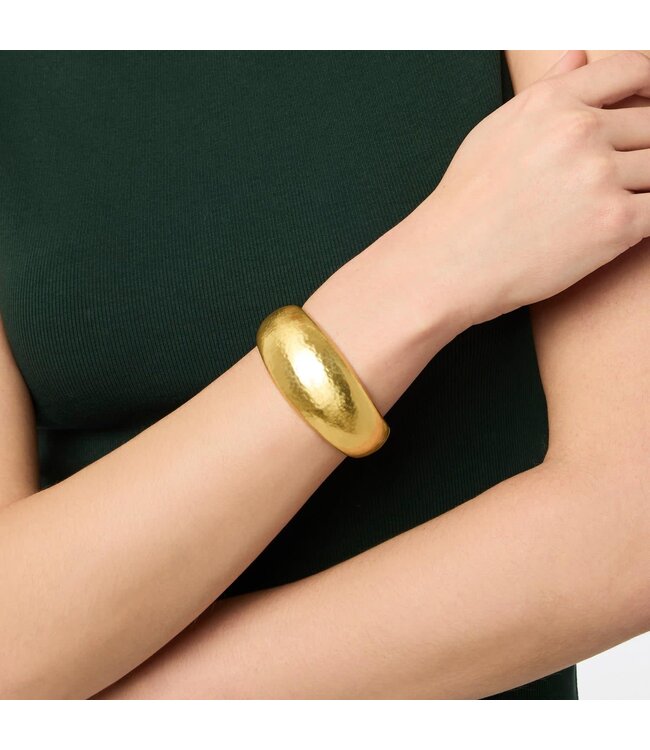 JULIE VOS Catalina Statement Hinge Bangle Gold
