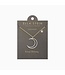 ELLA STEIN Waterproof Crescent Moon & Star Pendant Necklace