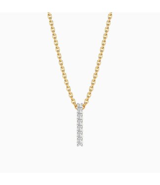 ELLA STEIN Lab-Grown Classic Bar Pendant Necklace