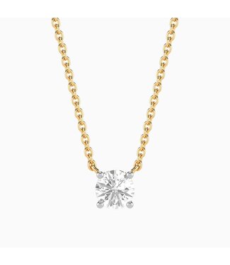 ELLA STEIN Lab-Grown 0.50 Ct Round Diamond Necklace
