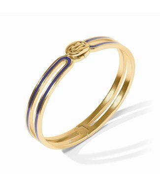JULIE VOS Laguna Enamel Hinge Bangle