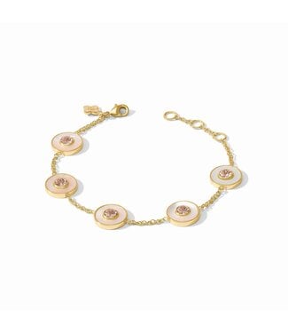 JULIE VOS Colette Circle Delicate Bracelet Champagne