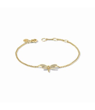 JULIE VOS Dragonfly Pave Delicate Bracelet Cubic Zirconia