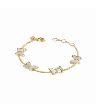 JULIE VOS Papillon Delicate Bracelet Mother of Pearl