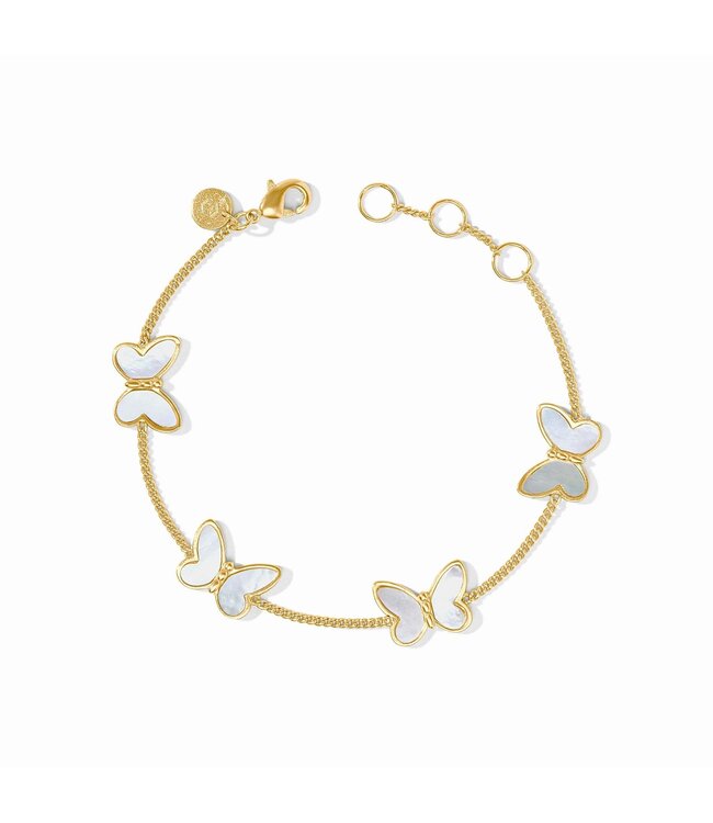 JULIE VOS Papillon Delicate Bracelet Mother of Pearl