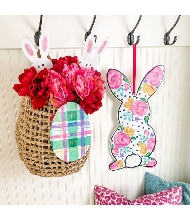 THE ROUND TOP COLLECTION Artful Bunny Door Hanger