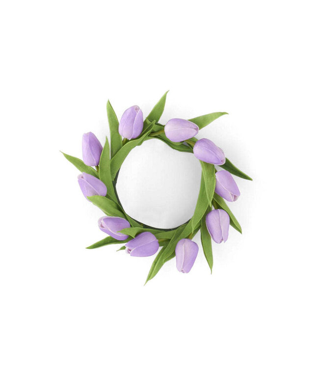 10" Real Touch Mini Tulip Candle Ring