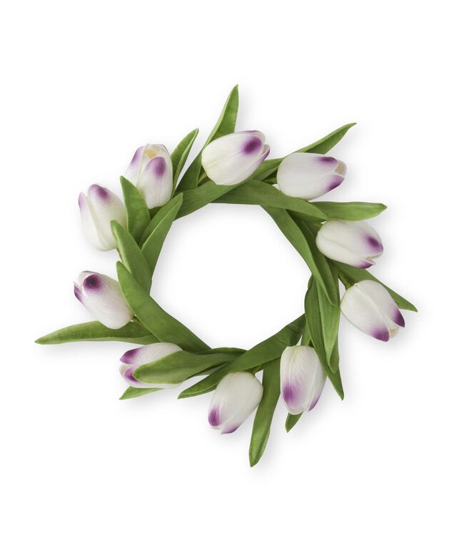 10" Real Touch Mini Tulip Candle Ring