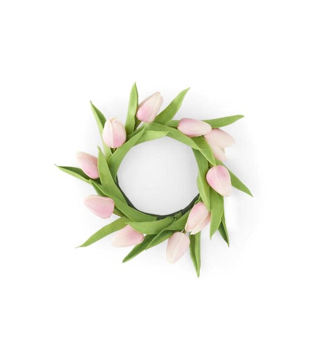 10" Real Touch Mini Tulip Candle Ring