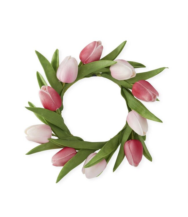 10" Real Touch Mini Tulip Candle Ring