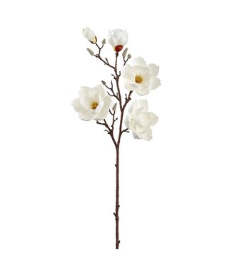 39 Inch Magnolia Spray  White